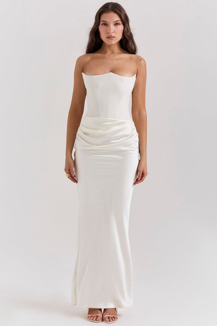 Lune London | Elegant Strapless Corset Dress