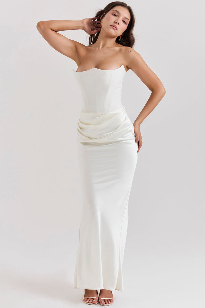 Lune London | Elegant Strapless Corset Dress
