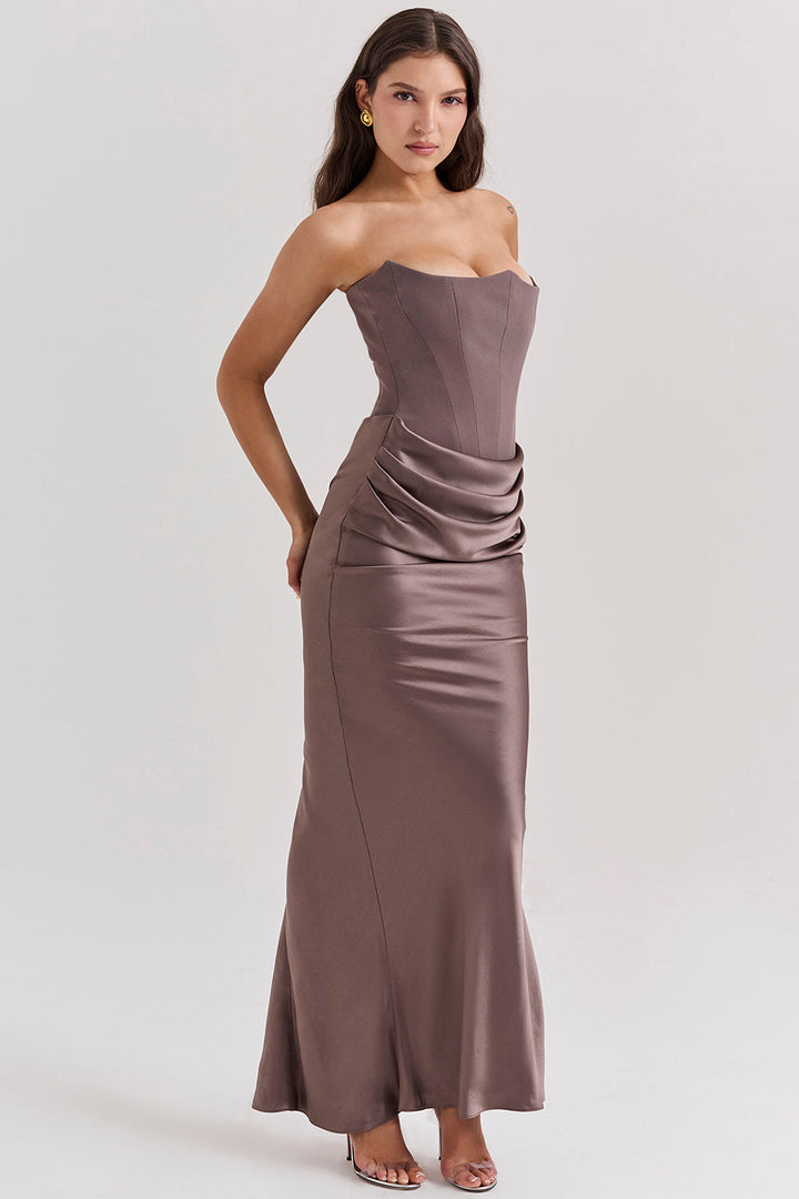 Lune London | Elegant Strapless Corset Dress