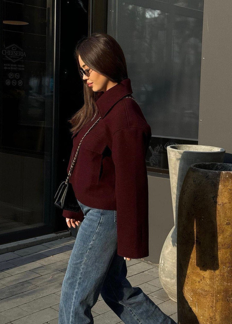 Lune London | City Zip Jacket – Boxy Wool Blend Fit