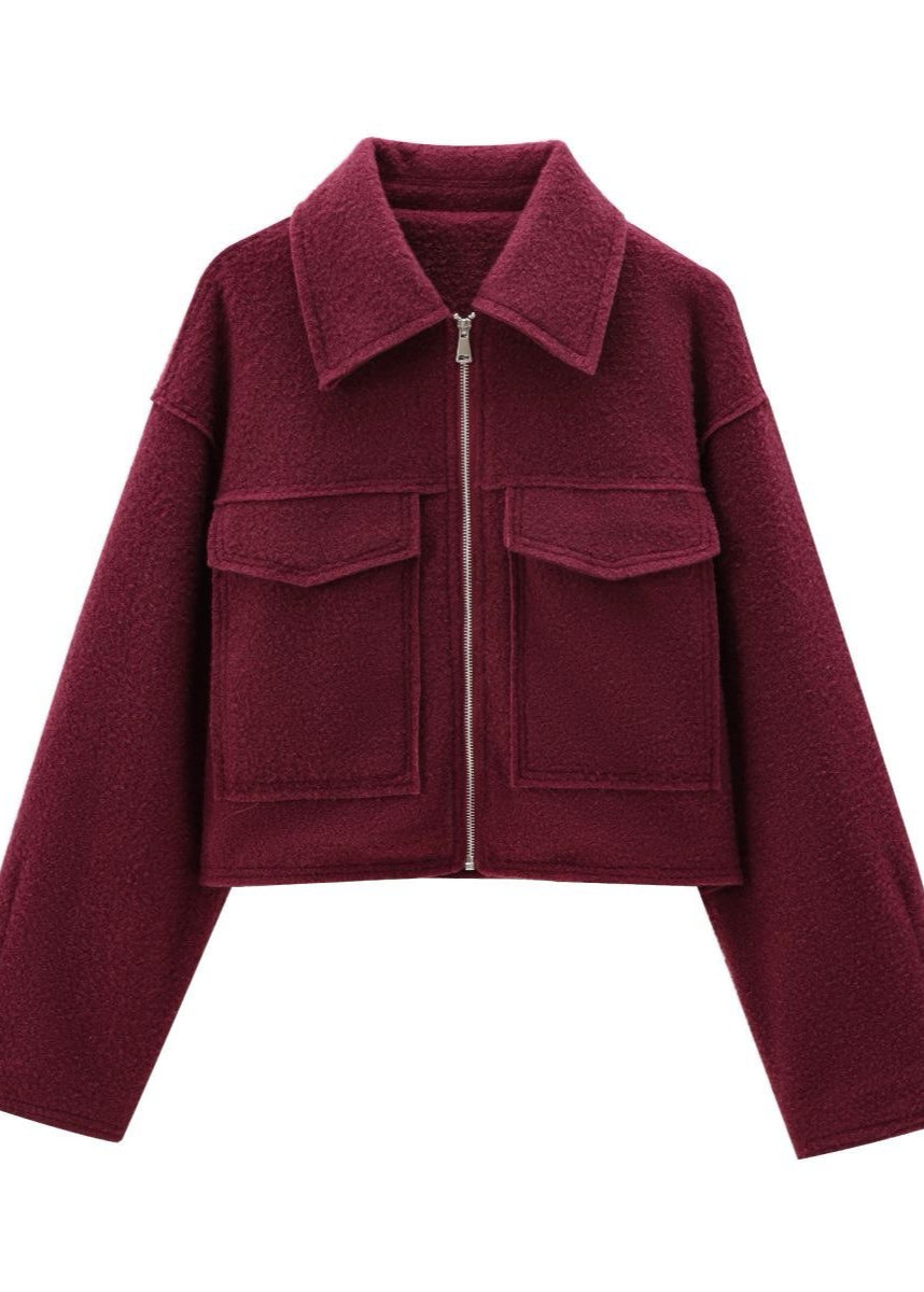 Lune London | City Zip Jacket – Boxy Wool Blend Fit