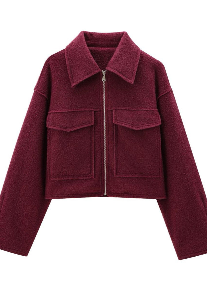 Lune London | City Zip Jacket – Boxy Wool Blend Fit