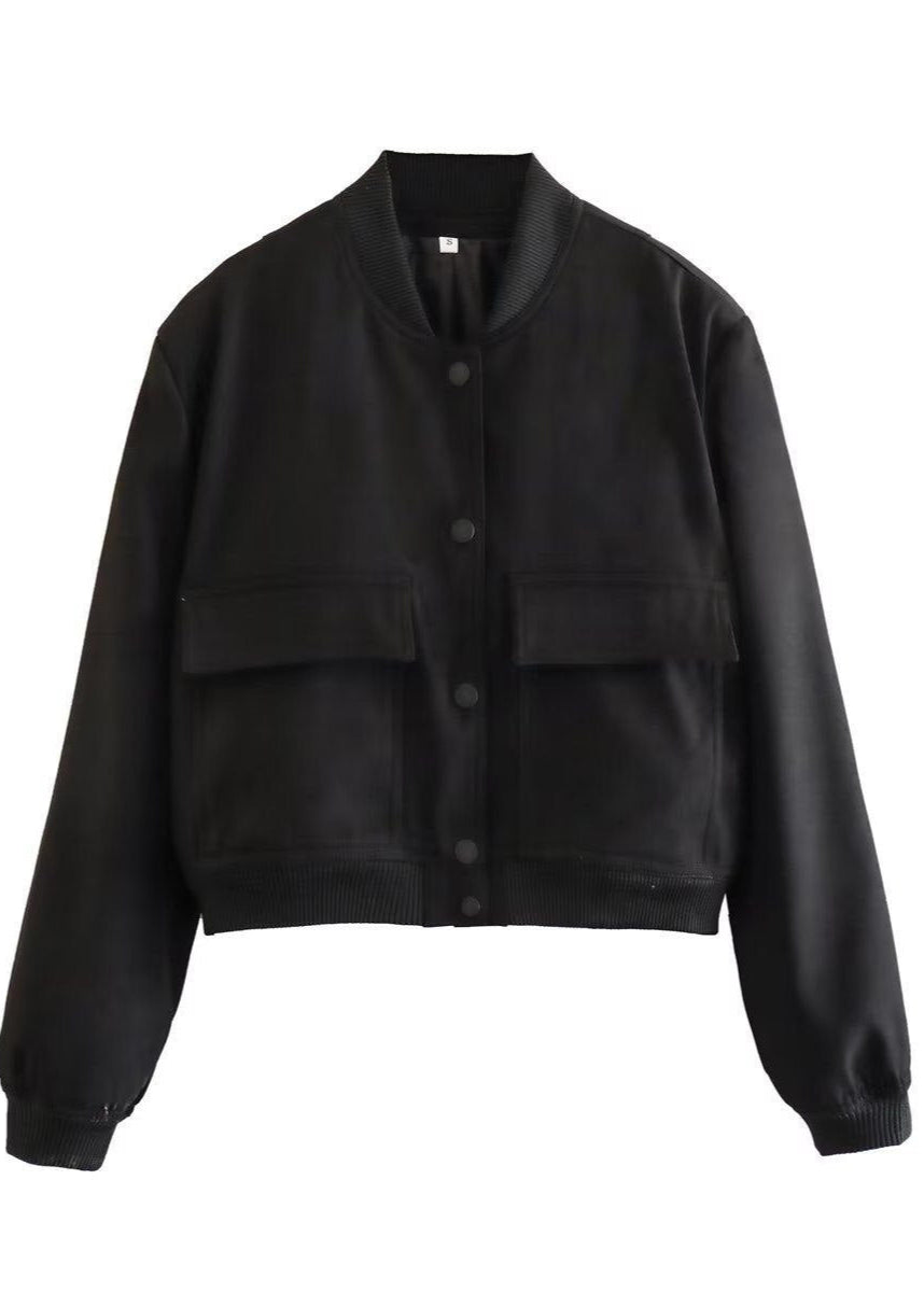 Lune London | Axis - Cropped Cotton Bomber Jacket