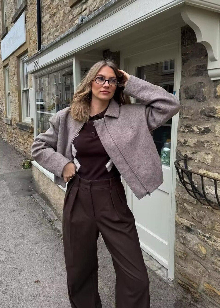 Lune London | Core – Structured Zip Wool Blend Jacket