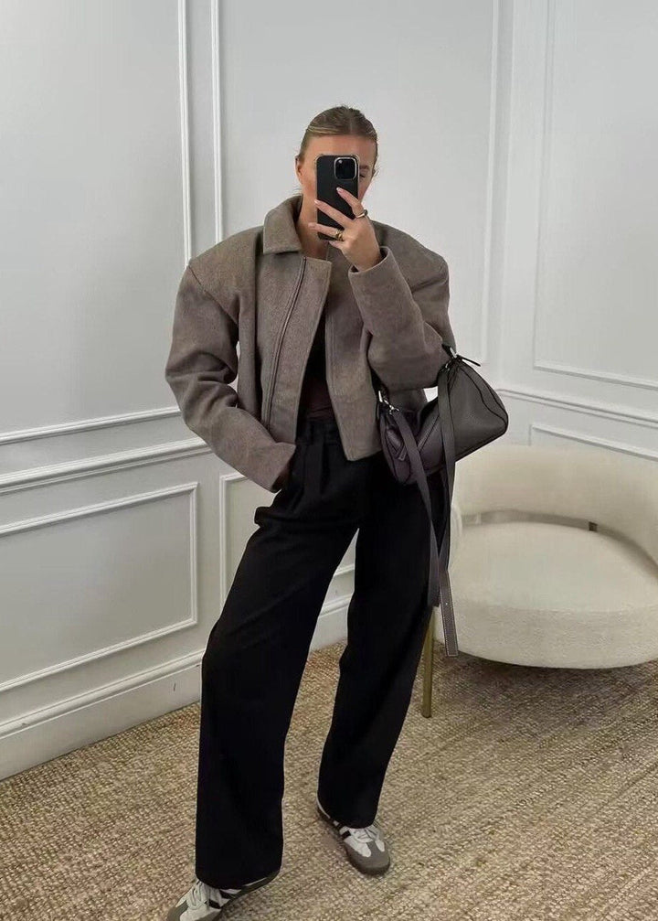 Lune London | Core – Structured Zip Wool Blend Jacket