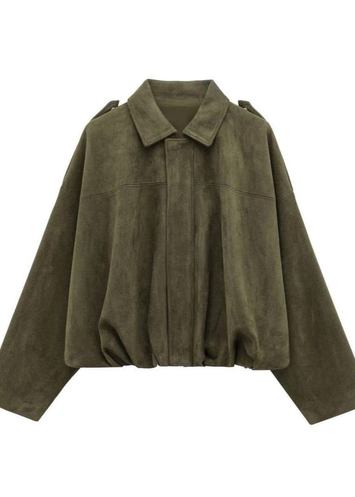 Lune London | Oversized Suede Zip Jacket