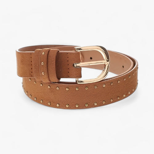 Lune London | Western Belt Made Of Suede with Rivets