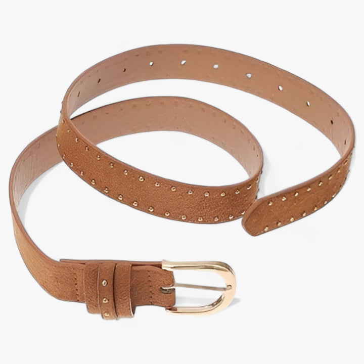 Lune London | Western Belt Made Of Suede with Rivets