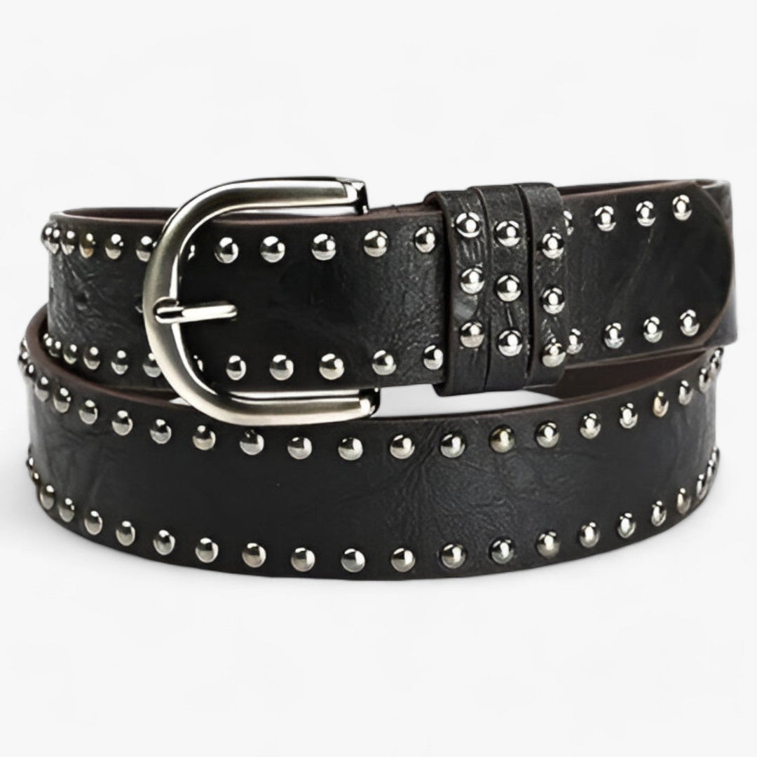 Lune London | Western Belt Made Of Suede with Rivets