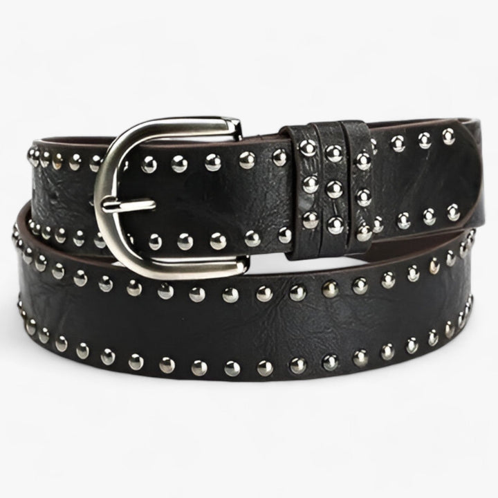 Lune London | Western Belt Made Of Suede with Rivets