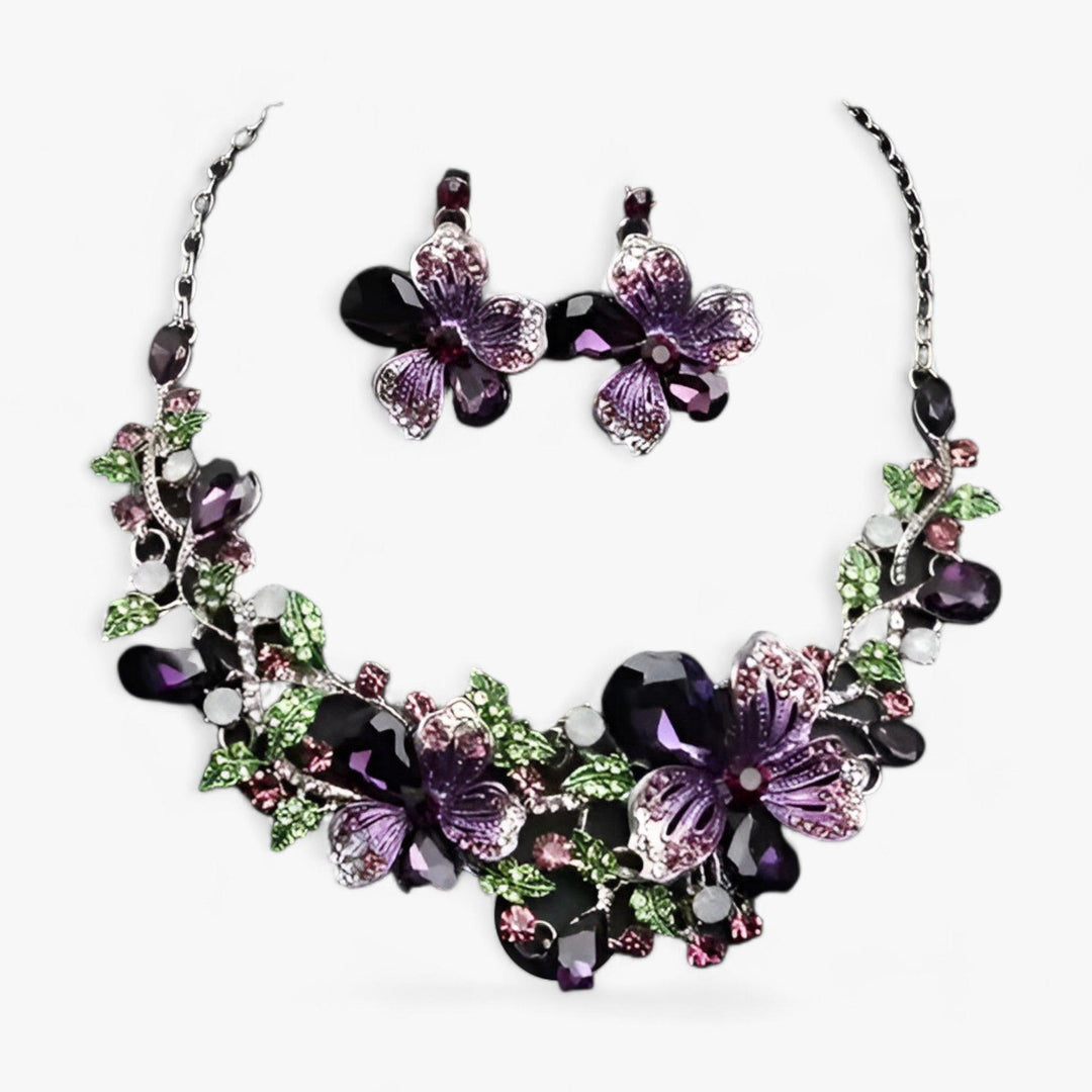 Lune London | Brautschmuck Blumenketten und Ohrringe