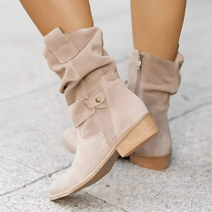 Women's Faux Suede Boots with Plush & Comfort Lune London