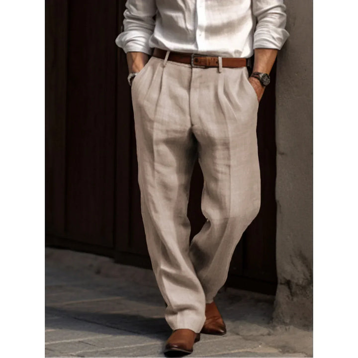 Lune London | Men's Classic Linen Pants, Breathable & Versatile
