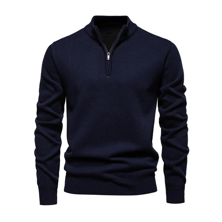 Lune London | Half-Zip Knitted Sweater Soft and Warm Timeless Design