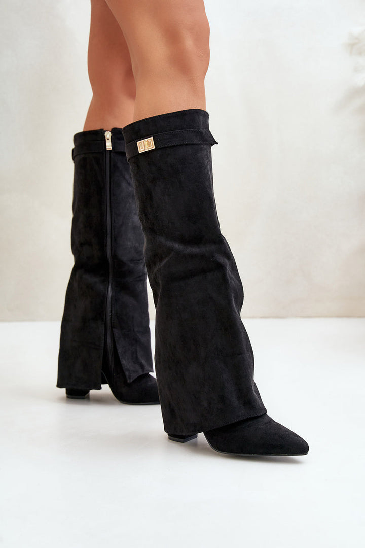 Lune London | Elegant Knee-High Boots with Straps