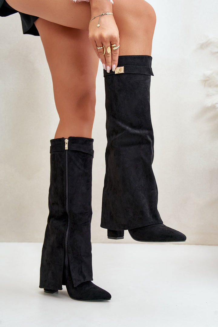 Lune London | Elegant Knee-High Boots with Straps