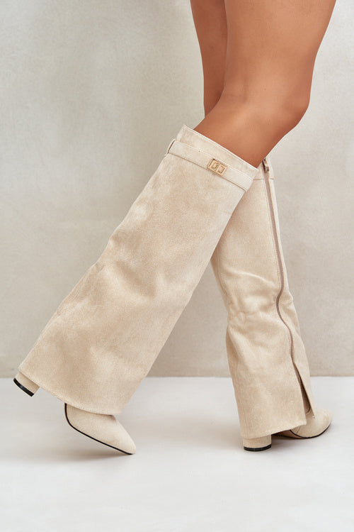 Lune London | Elegant Knee-High Boots with Straps