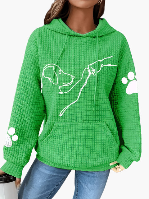Lune London | Hoodie with dog pattern - Comfortable sweatshirt for dog lovers, leisure and everyday