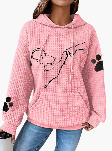 Lune London | Hoodie with dog pattern - Comfortable sweatshirt for dog lovers, leisure and everyday