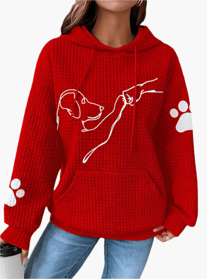 Lune London | Hoodie with dog pattern - Comfortable sweatshirt for dog lovers, leisure and everyday