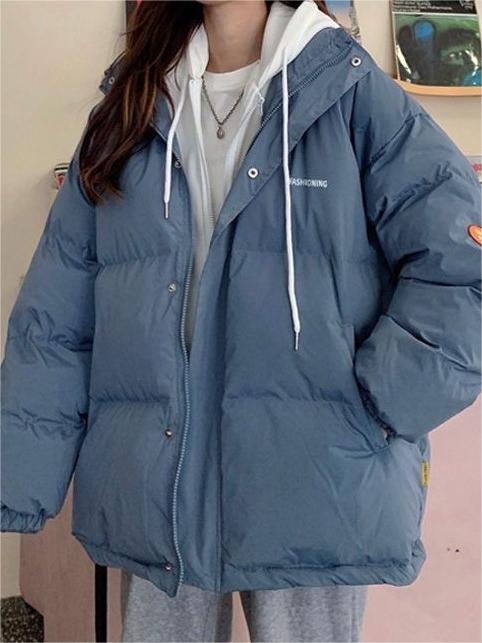Lune London | Oversized Mock Two-Piece Puffer Jacket with Hood