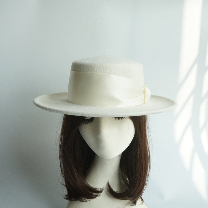 Lune London | Bow White Wool Hat