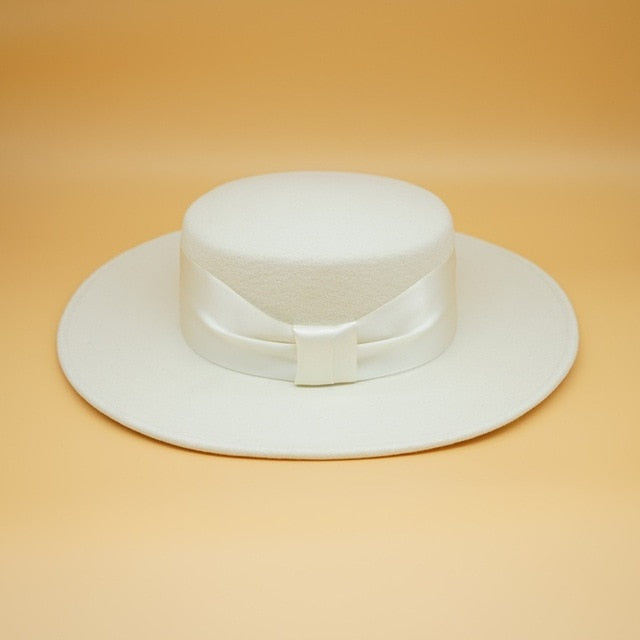 Lune London | Bow White Wool Hat