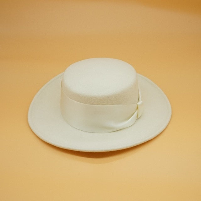 Lune London | Bow White Wool Hat