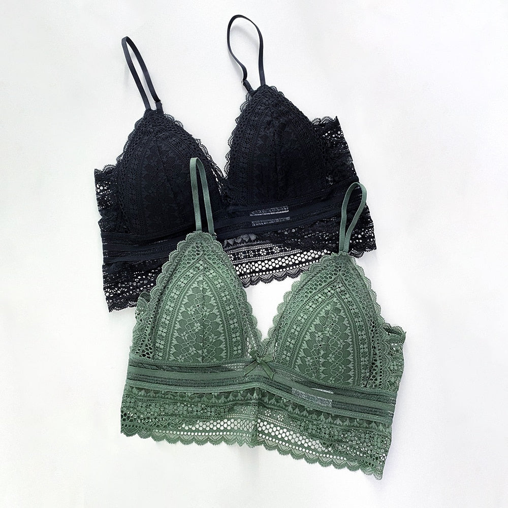Lune London | Backless Lace Triangle Bra