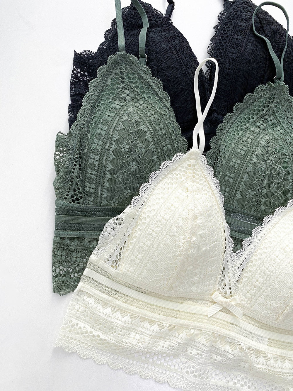 Lune London | Backless Lace Triangle Bra