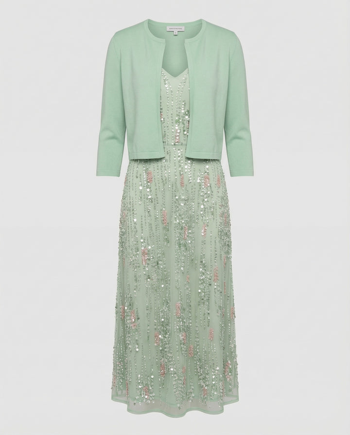 Women’s Floral Two-Piece Midi Dress with Elegant Fit | Lune London