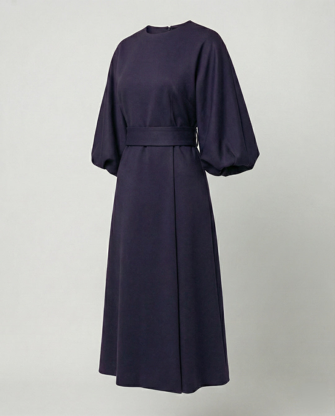 Lune London | Elegant Dress with Lantern Sleeves and Belt