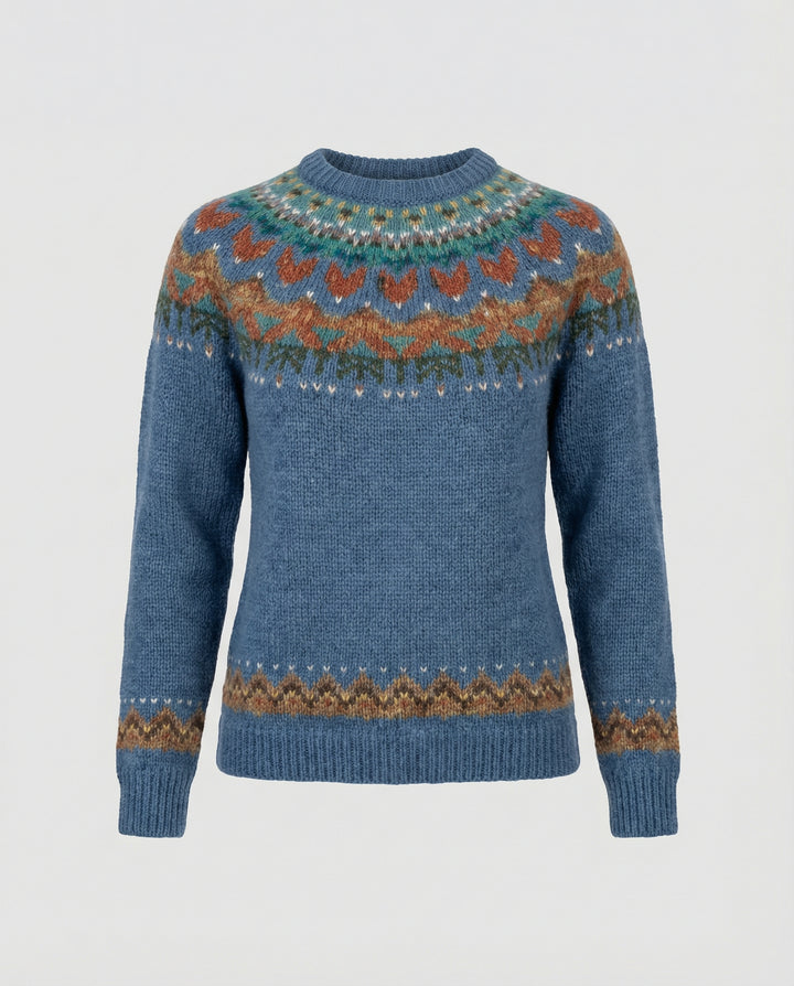 Women’s Vintage Icelandic Knit Sweater mit Premium Comfort | Lune London