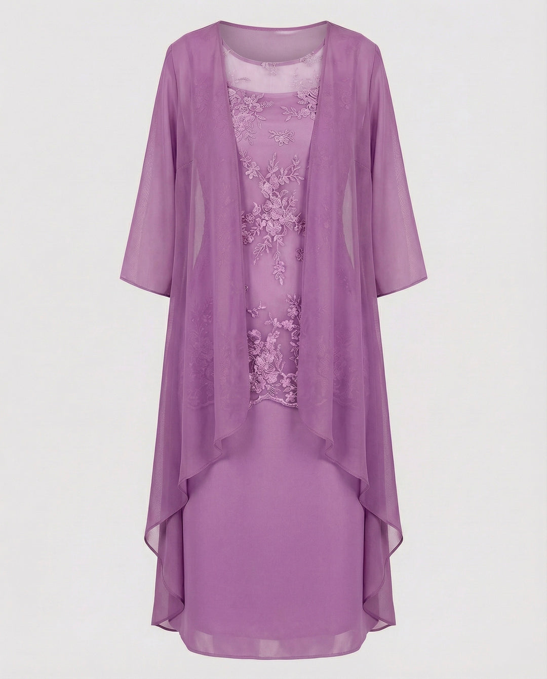 Lune London | Two-Piece Chiffon Dress Elegant Set