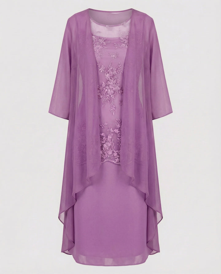 Lune London | Two-Piece Chiffon Dress Elegant Set