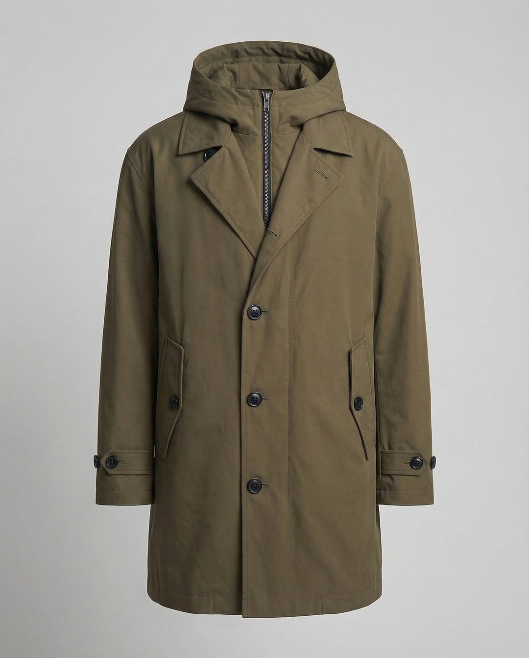 Lune London | Men's Waterproof Trench Coat Stylish & Warm Puffer Design