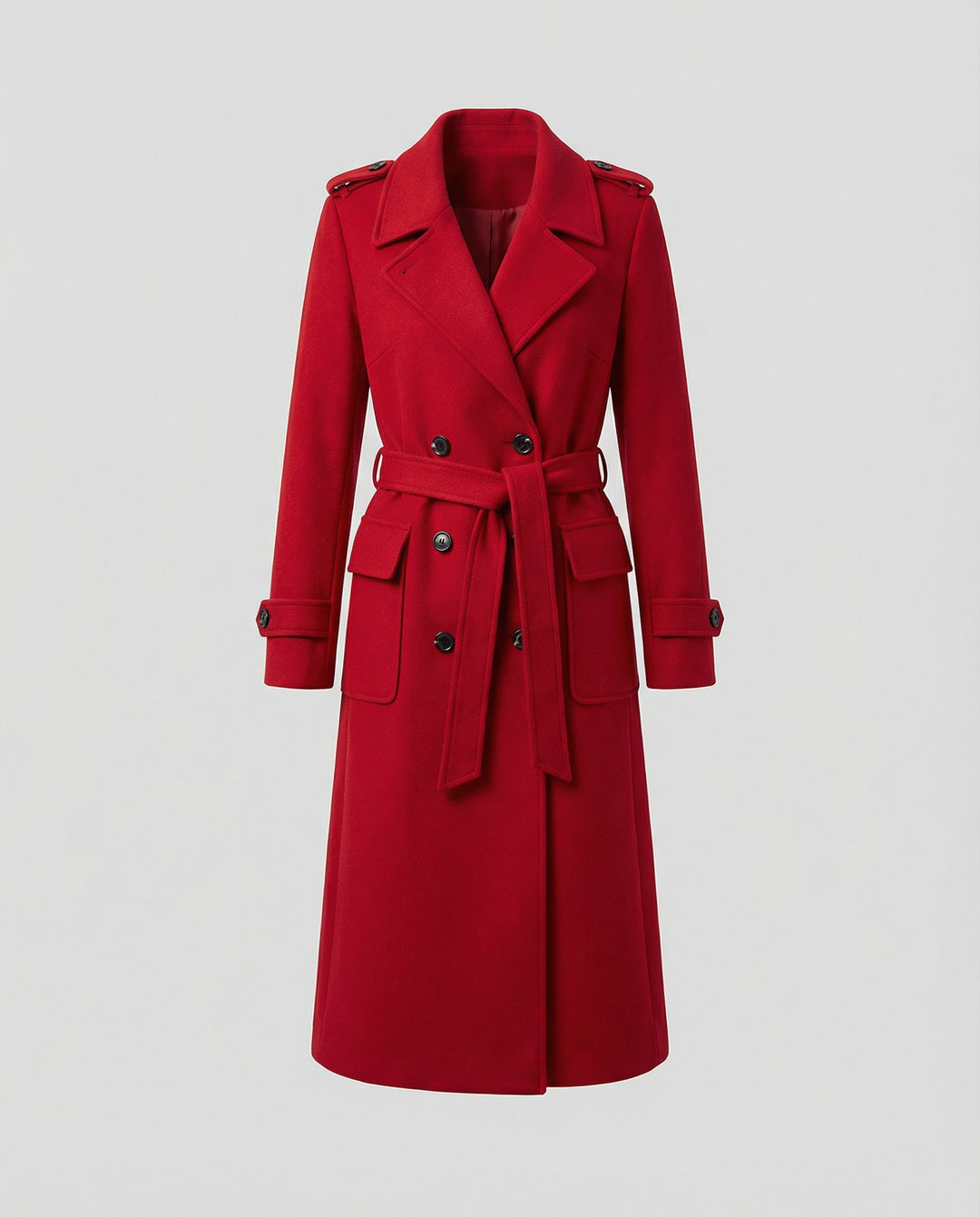 Women’s Wool Coat mit Double-Breasted Fit & Full Length | Lune London