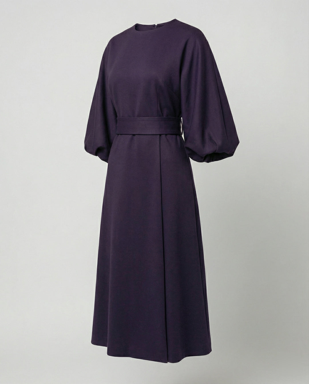 Lune London | Elegant Dress with Lantern Sleeves and Belt