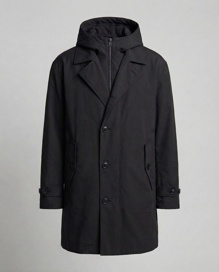 Lune London | Men's Waterproof Trench Coat Stylish & Warm Puffer Design