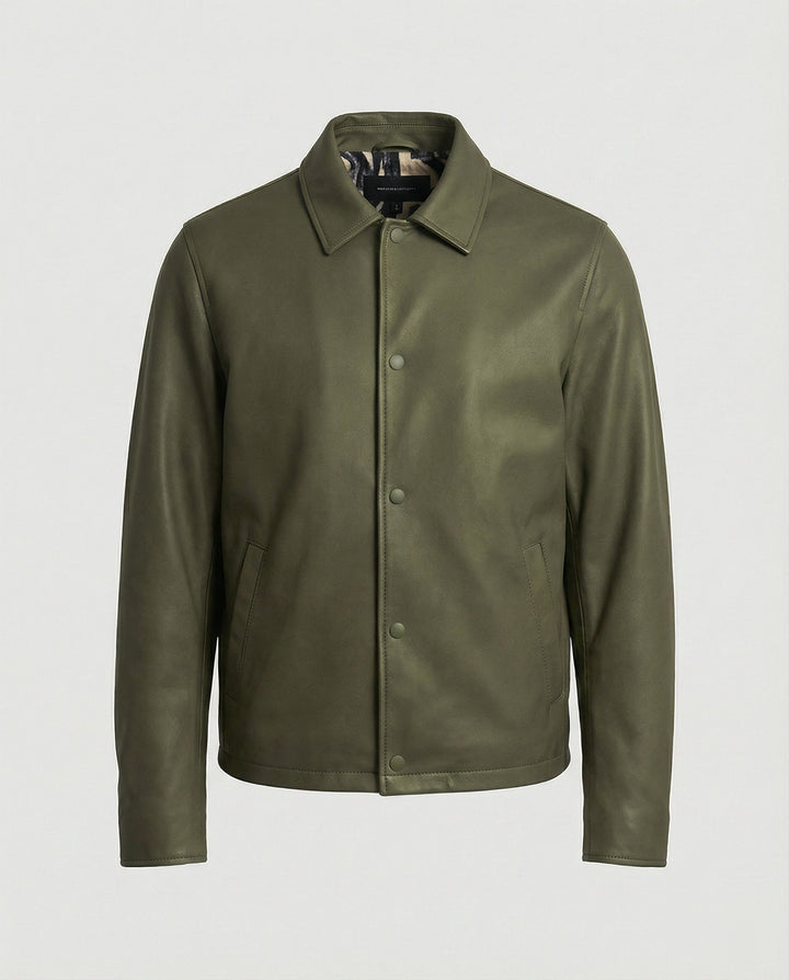 Men's Leather Look Transitional Jacket