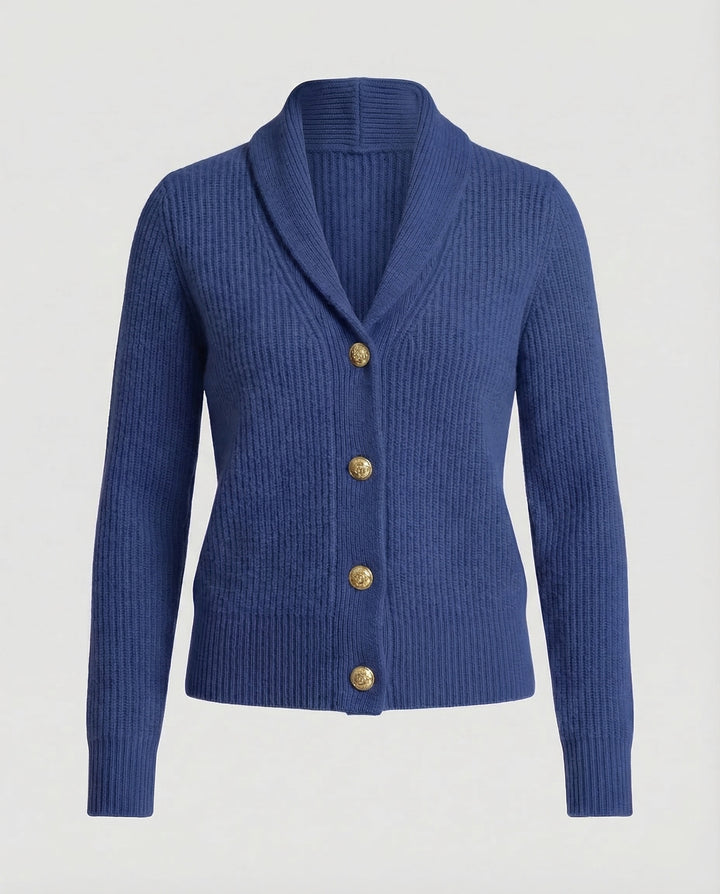 Women’s Knit Cardigan with Lapel Collar