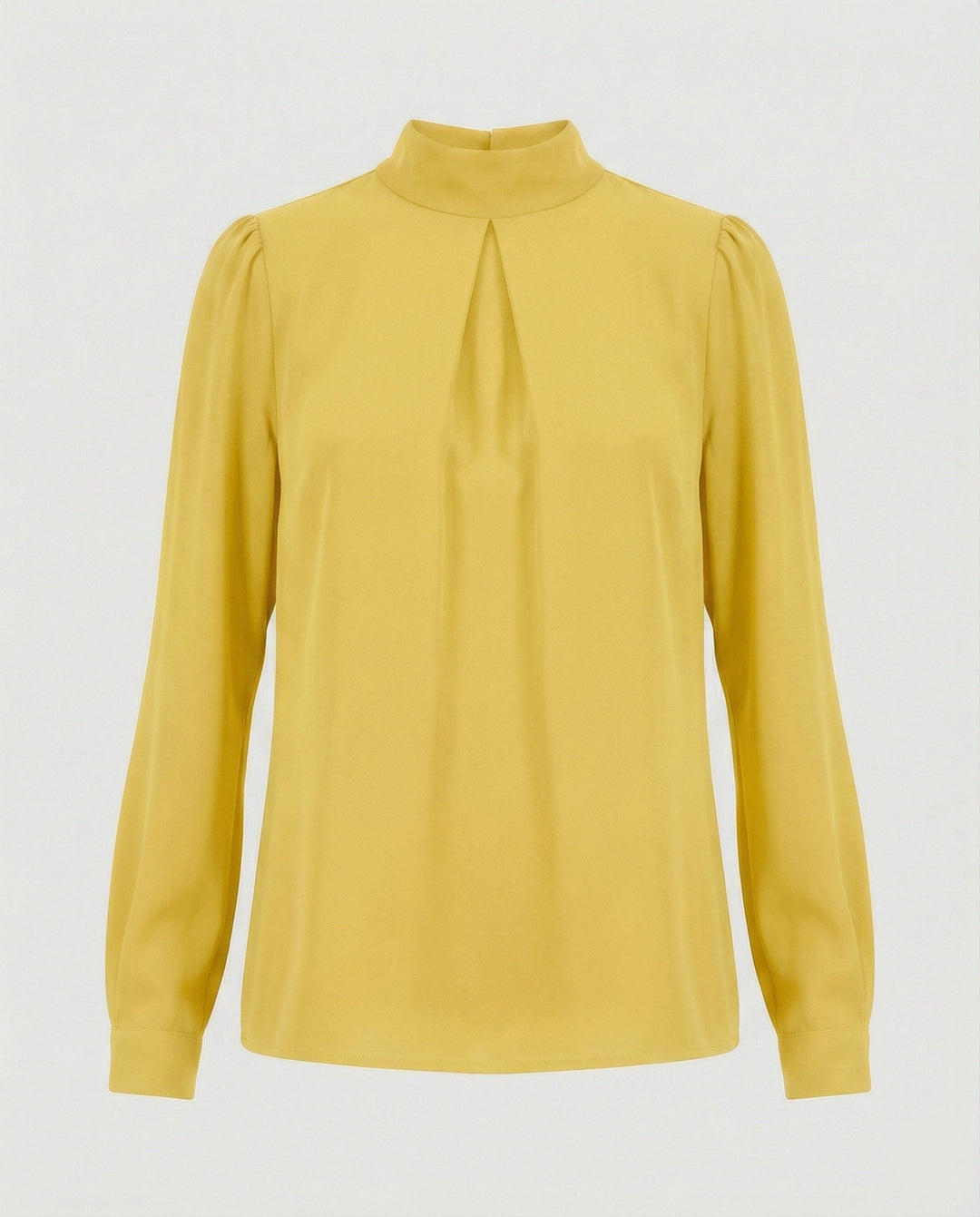 Ladies elegant blouse with stand-up collar