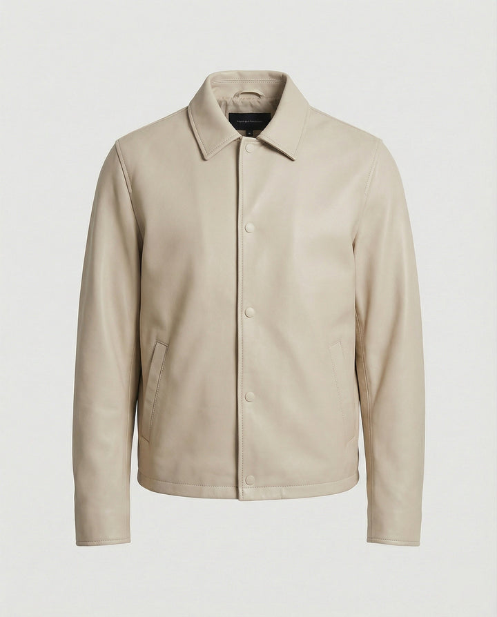Men's Leather Look Transitional Jacket