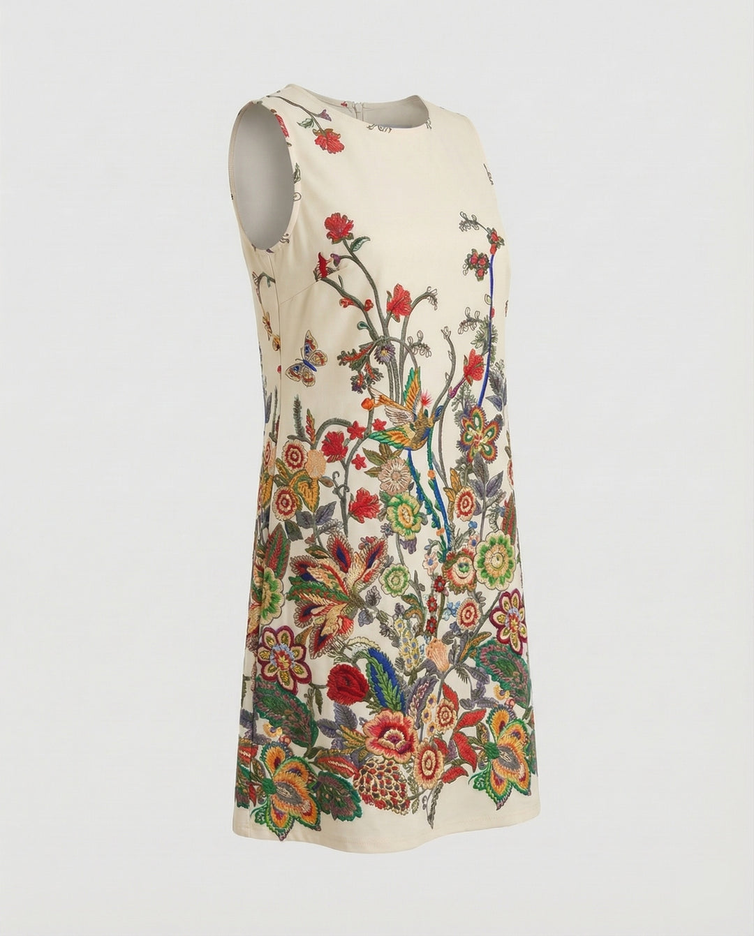 Women’s Sleeveless Casual Dress with Artistic Print & Lightweight Fabric | Lune London