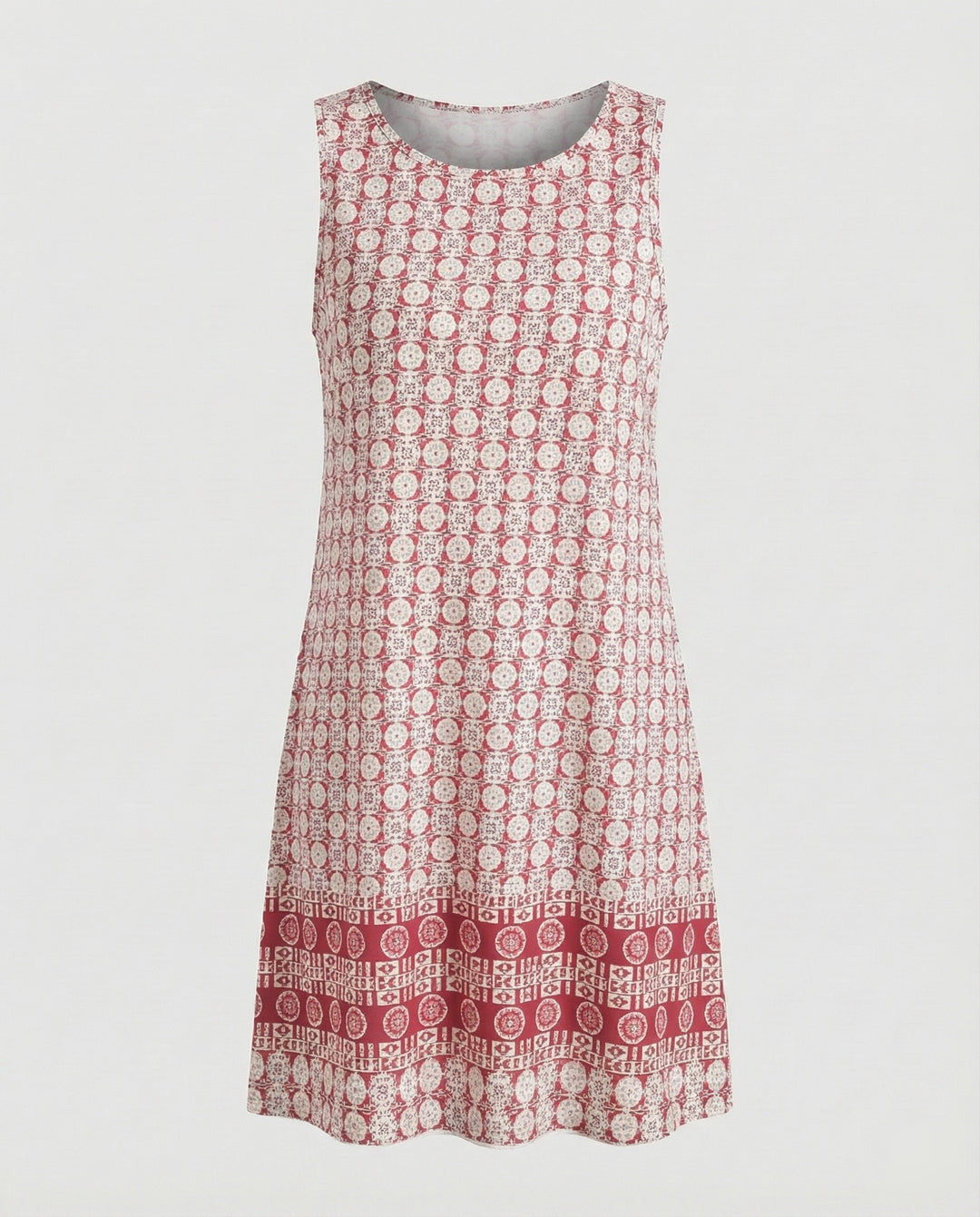 Women’s Sleeveless Casual Dress with Artistic Print & Lightweight Fabric | Lune London