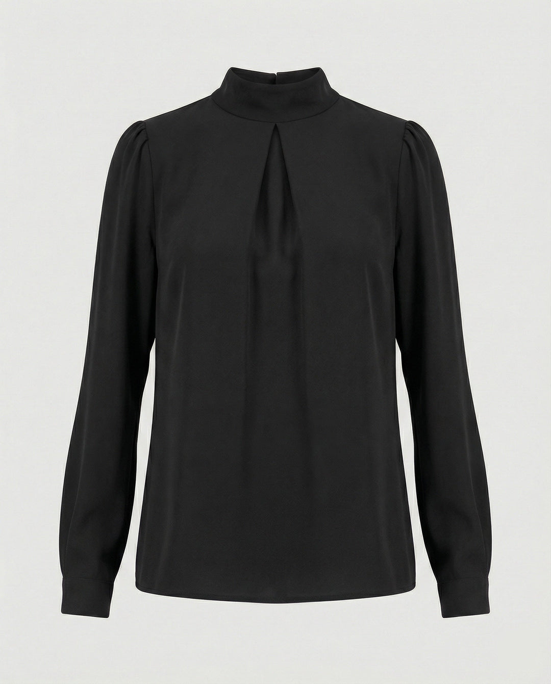Ladies elegant blouse with stand-up collar