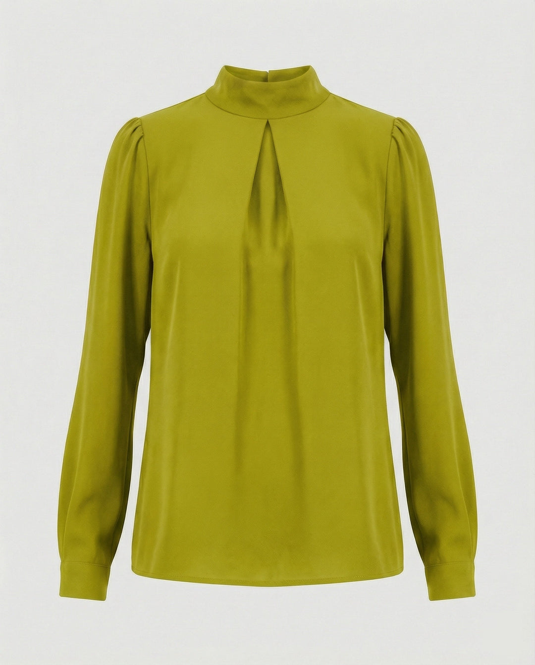 Ladies elegant blouse with stand-up collar