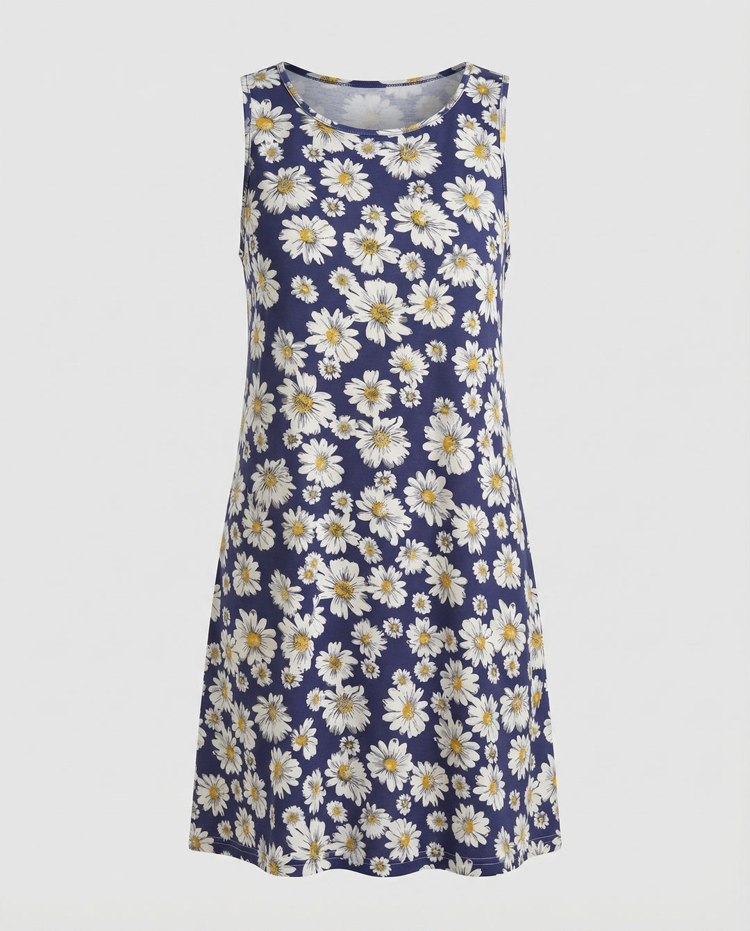 Women’s Sleeveless Casual Dress with Artistic Print & Lightweight Fabric | Lune London