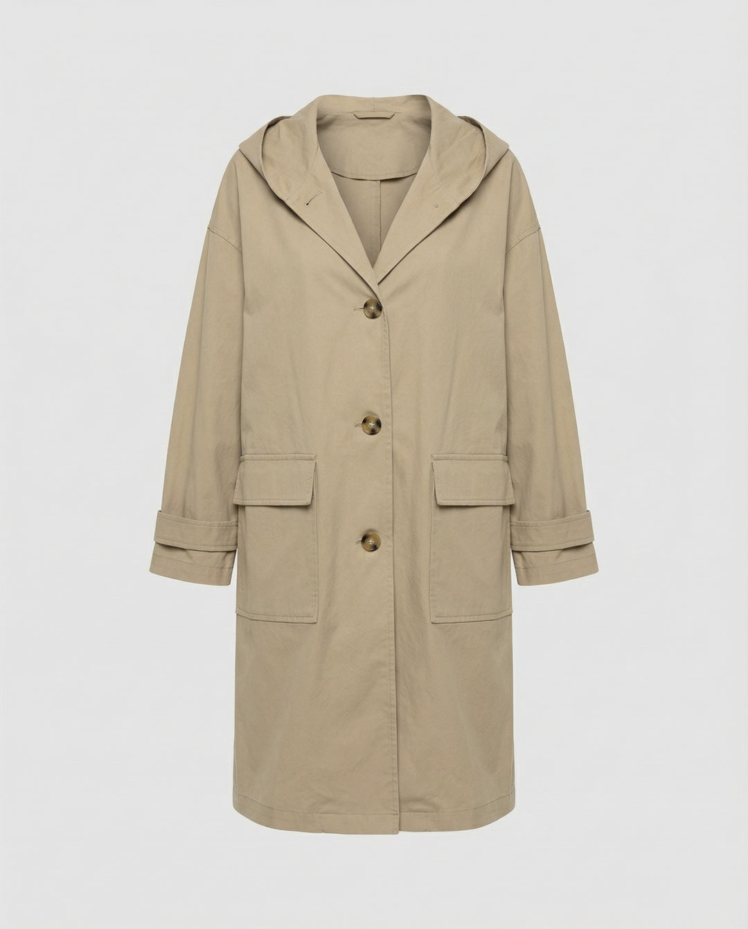Women’s Long Waterproof Trench Coat with Windproof Protection | Lune London