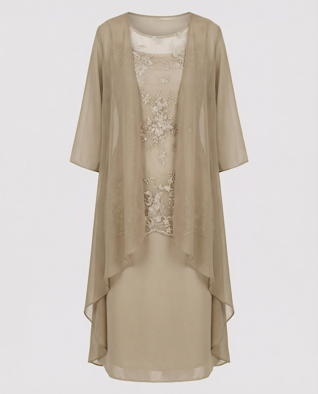 Lune London | Two-Piece Chiffon Dress Elegant Set